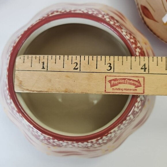 Temptations Old World Red Cranberry Christmas Tree Stackable Bowl Replacements - Picture 7 of 10